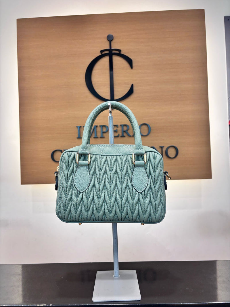 Bolso Mandy Piel Menta