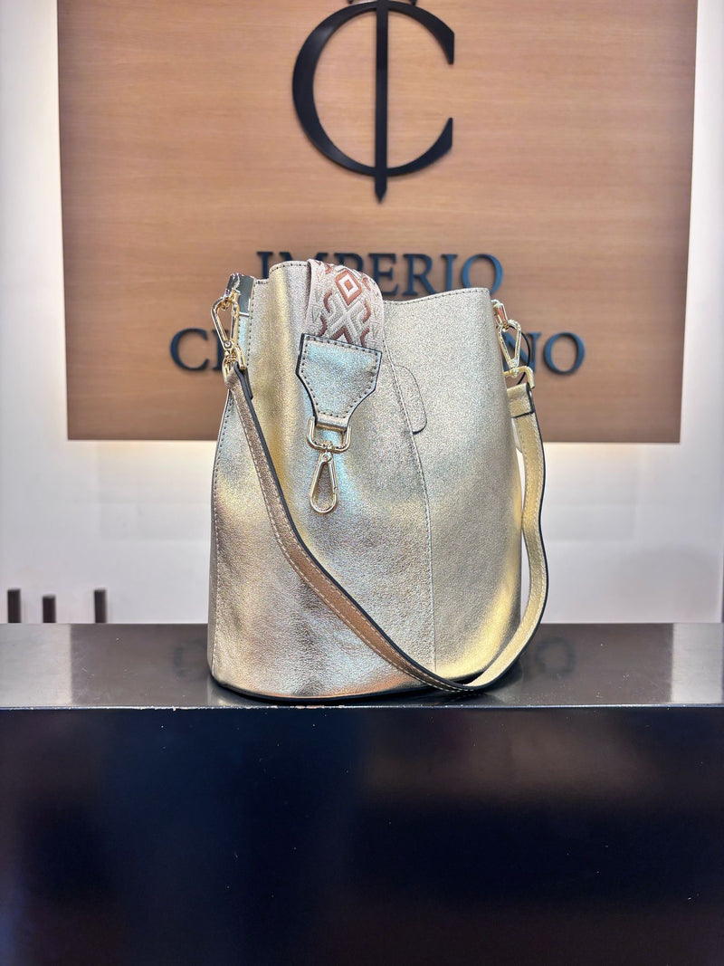 Saco Ely Piel Oro