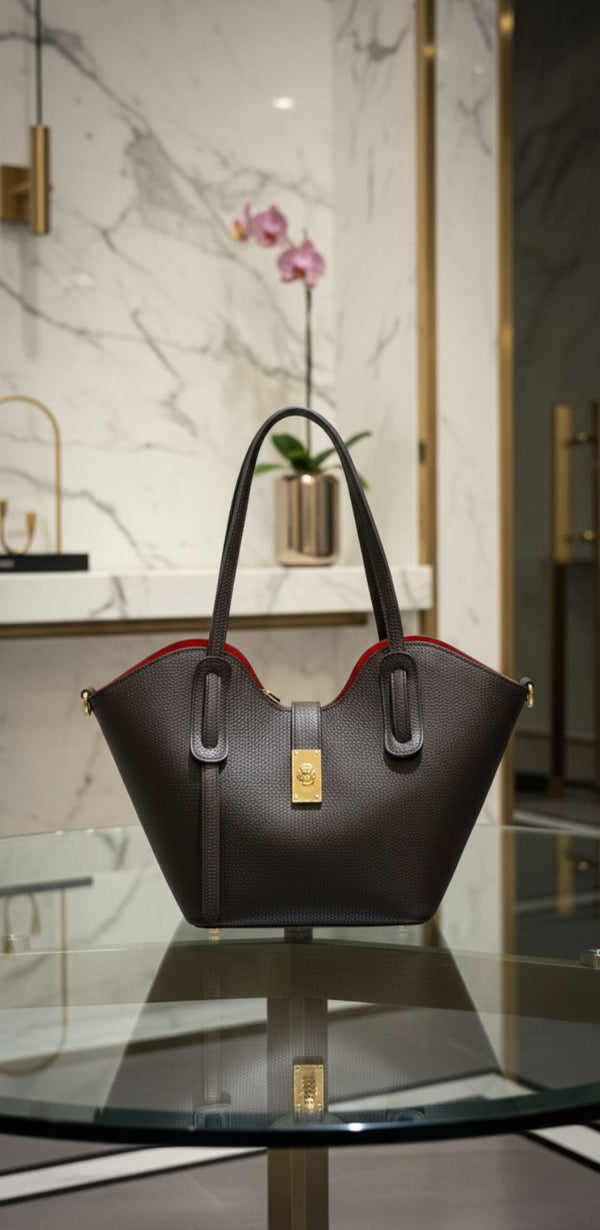 Bolso Shopping Karen Piel Negro