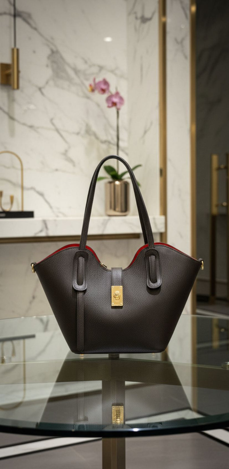 Bolso Shopping Karen Piel Negro