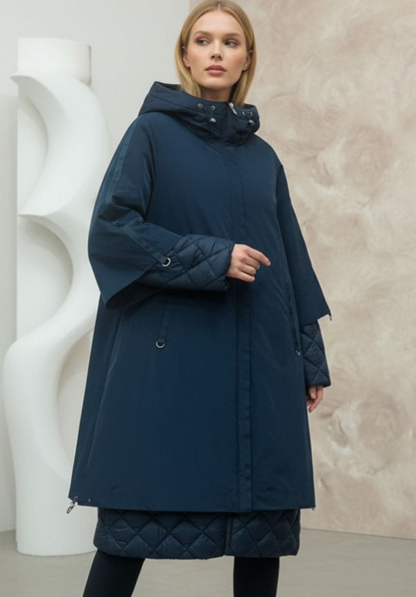 Parka  Capa Nylon Marino