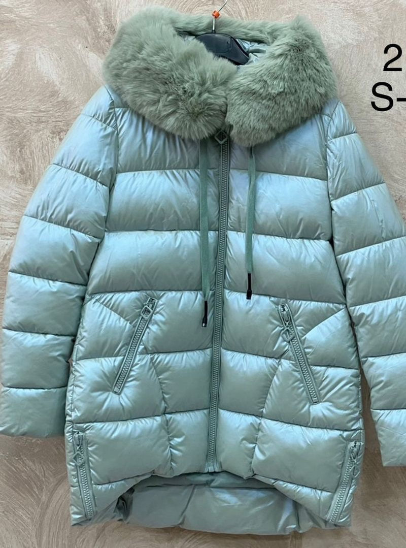 Anorak Zips Nylon Verde Claro