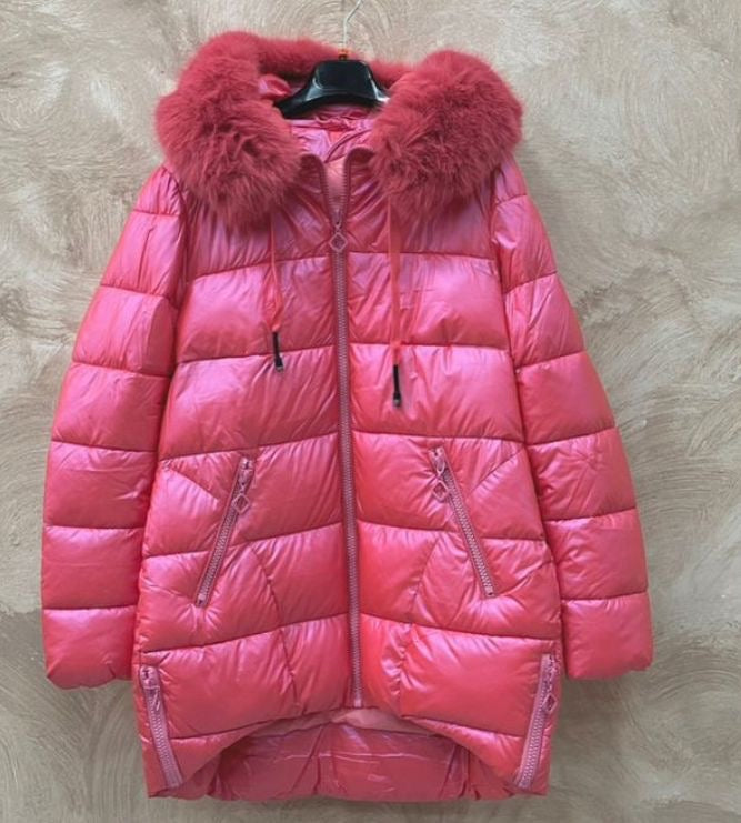 Anorak Zips Nylon Fucsia