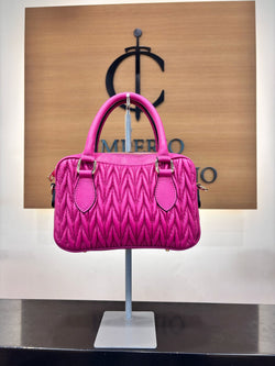 Bolso Mandy Piel Fucsia
