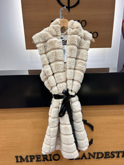 Chaleco Piel Eco Camel