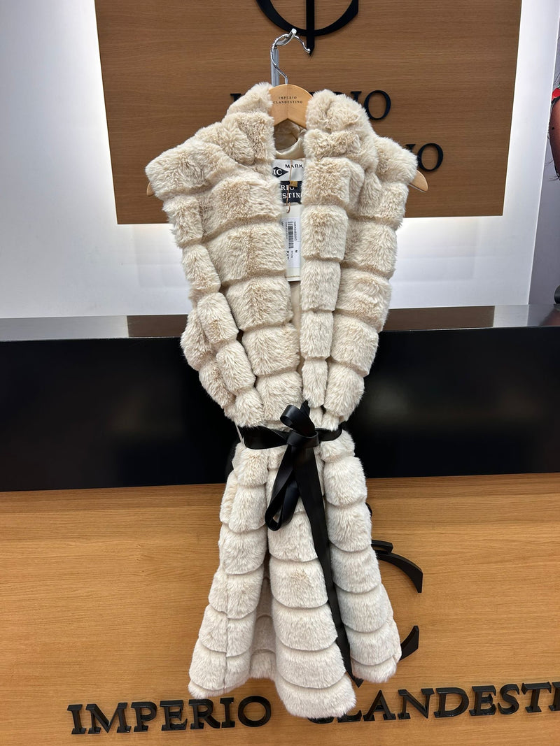 Chaleco Piel Eco Camel