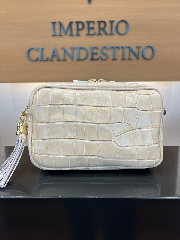 Bolso  Wanda Piel Coco Beige