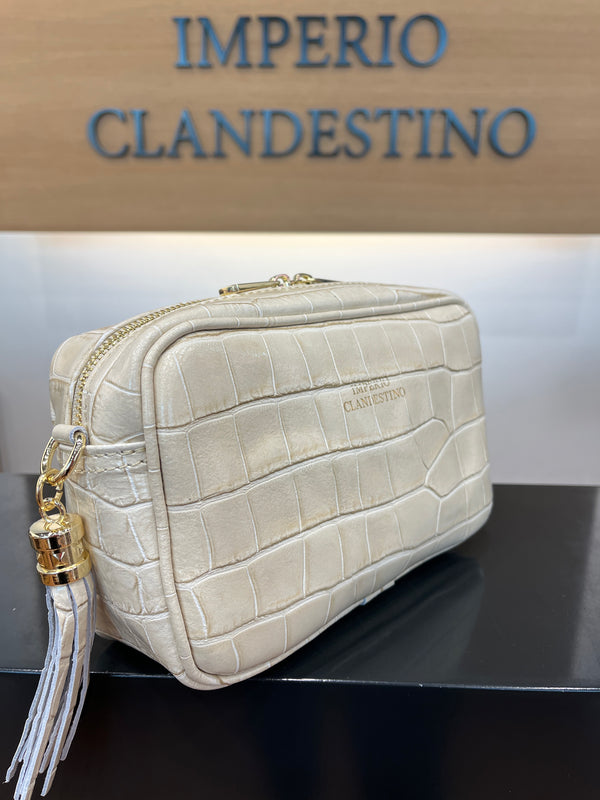 Bolso  Wanda Piel Coco Beige