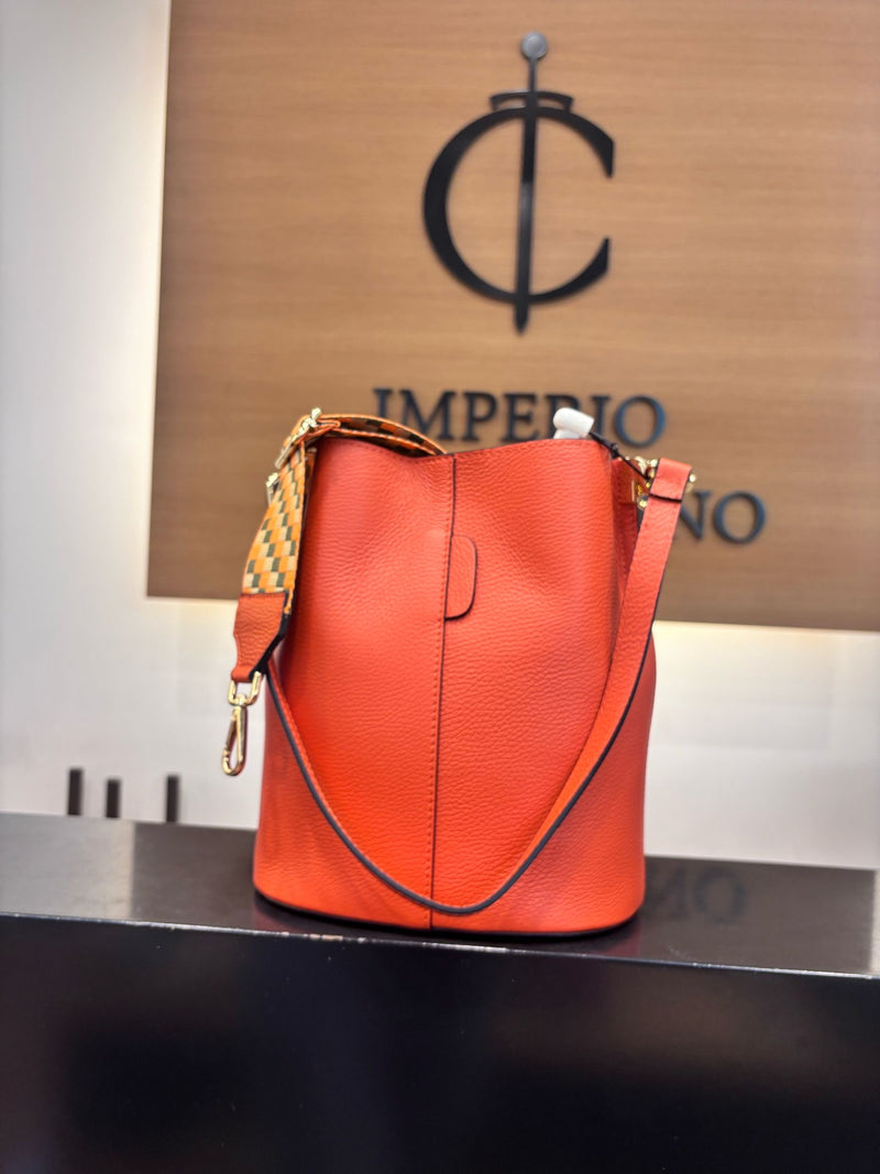 Saco Ely Piel Naranja