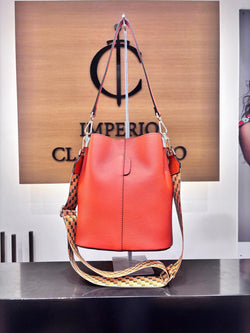 Saco Ely Piel Naranja
