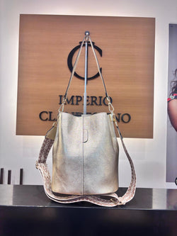Saco Ely Piel Oro