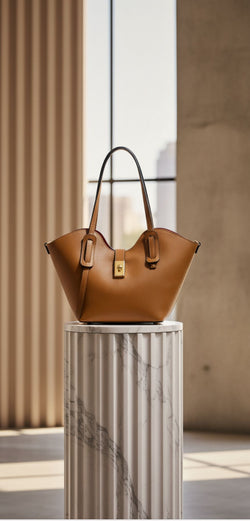Bolso Shopping Karen Piel  Camel