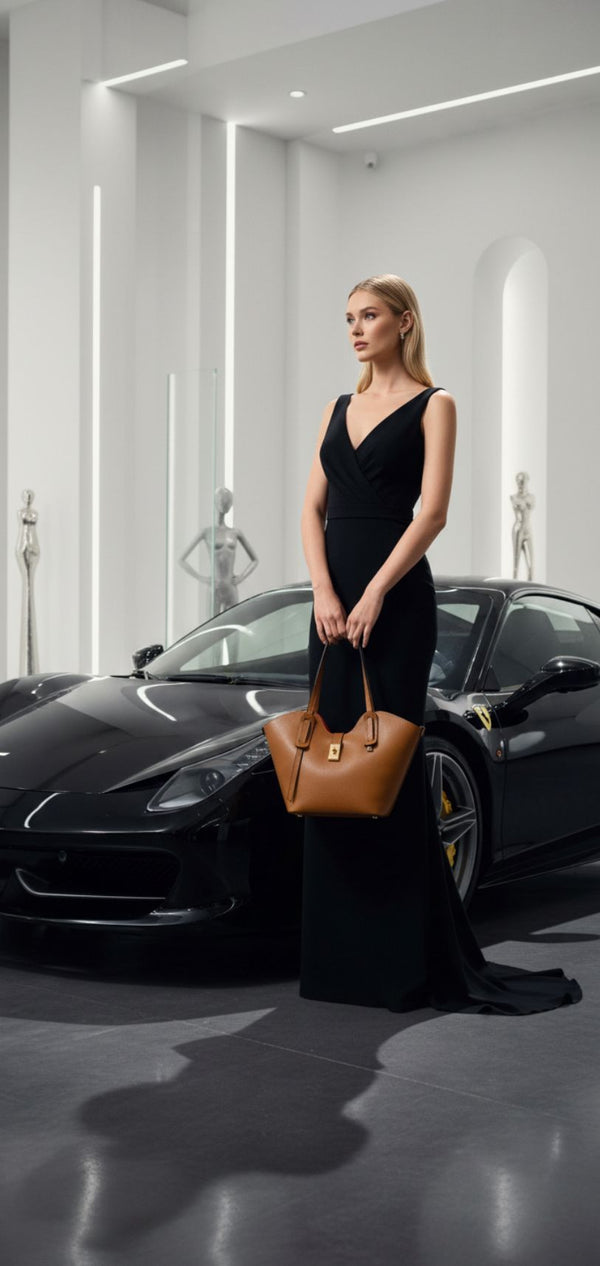 Bolso Shopping Karen Piel  Camel