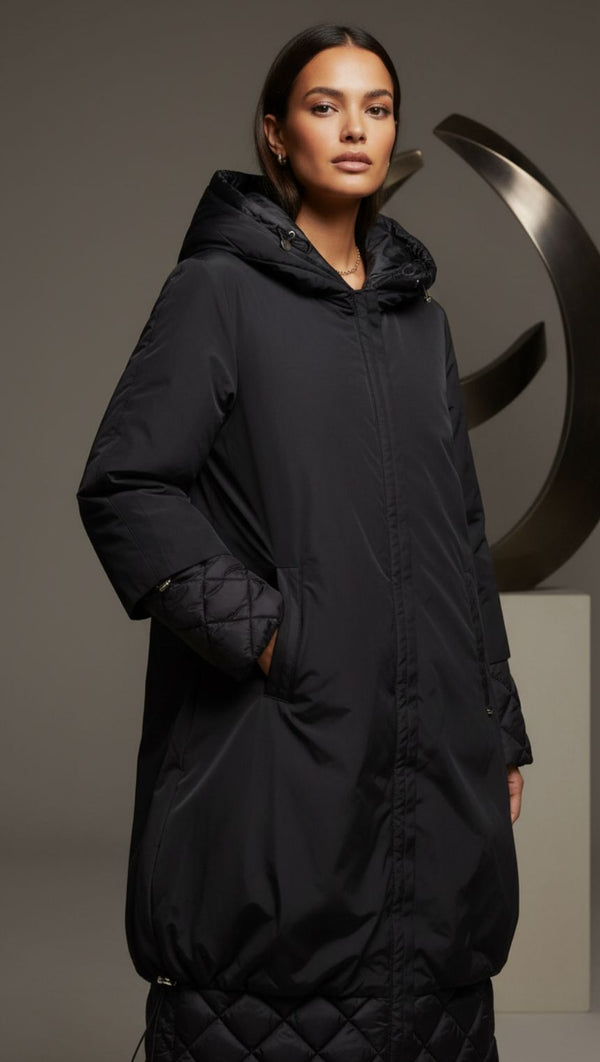 Parka  Capa Nylon Negro