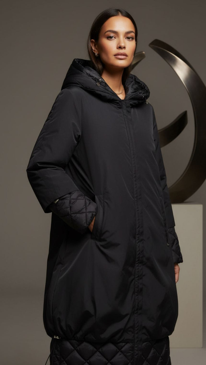 Parka  Capa Nylon Negro