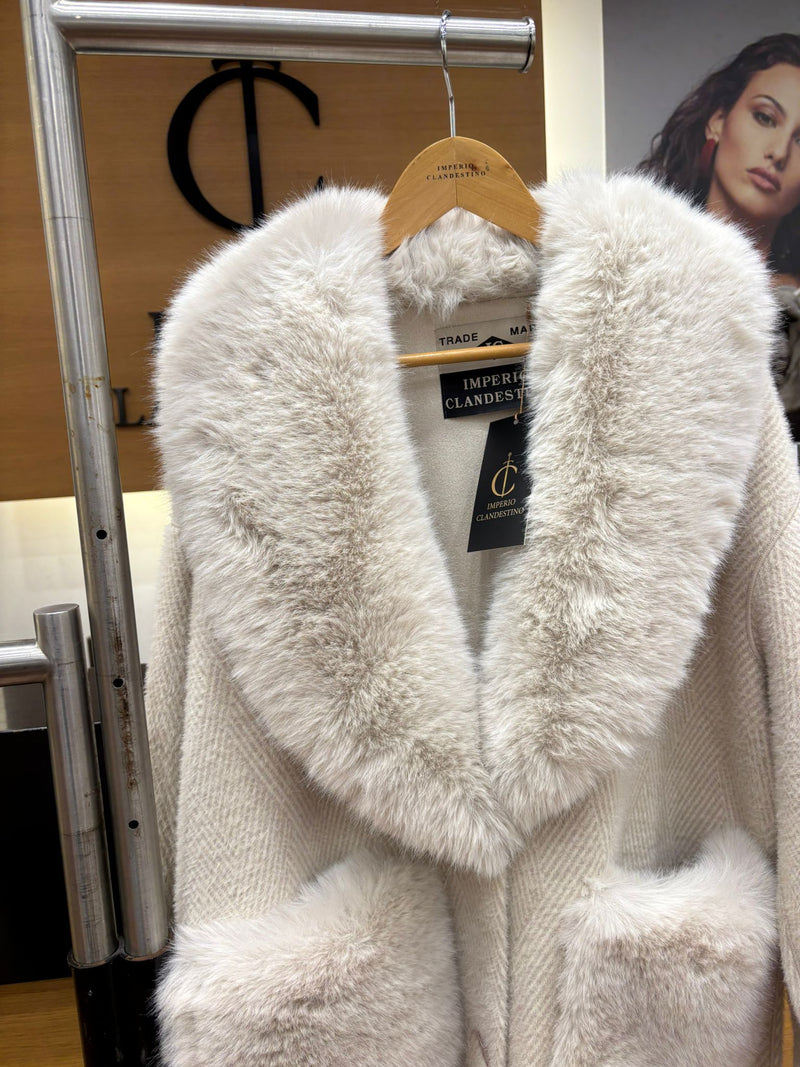 Abrigo Reversible Beige