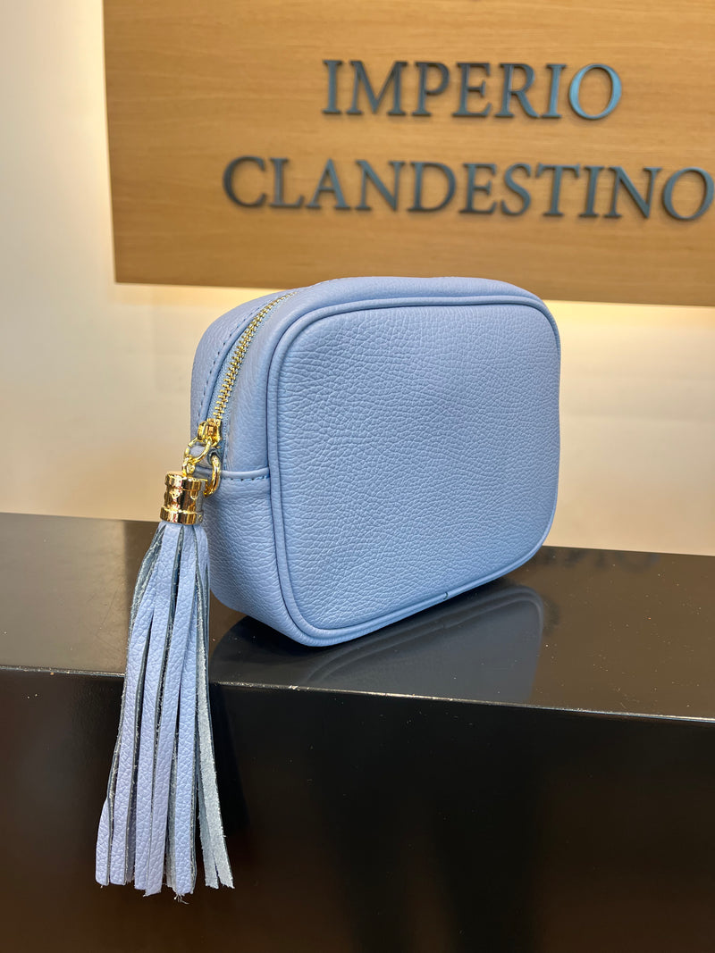 Bolso Wanda M Piel Cielo