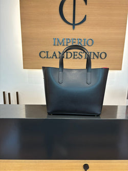 Bolso Shopping Basic Piel Negro