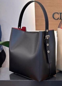 Bolso Shopping Piel Negro