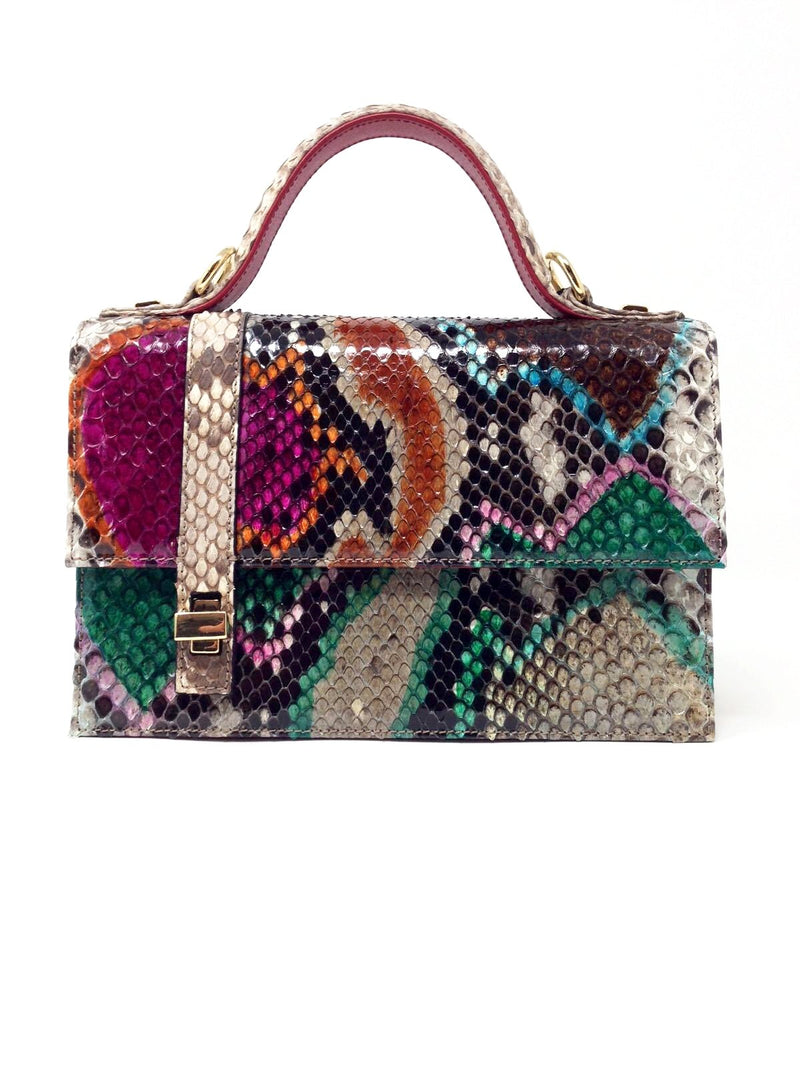 Bolso  Verne Medium Pitón Fantasía Multicolor