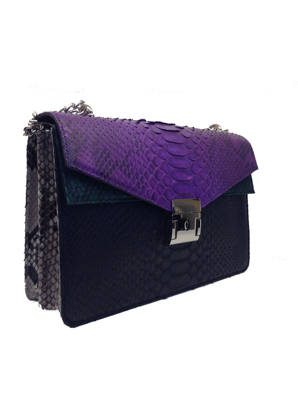 Bolso Esther Pitón Violet Negro