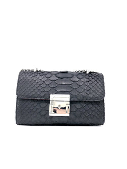 Bolso Victoria Small Pitón Negro