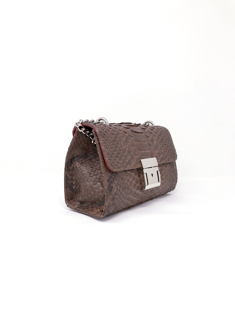 Bolso Victoria Small Pitón Marrón