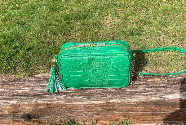 Bolso Wanda Piel Coco Verde
