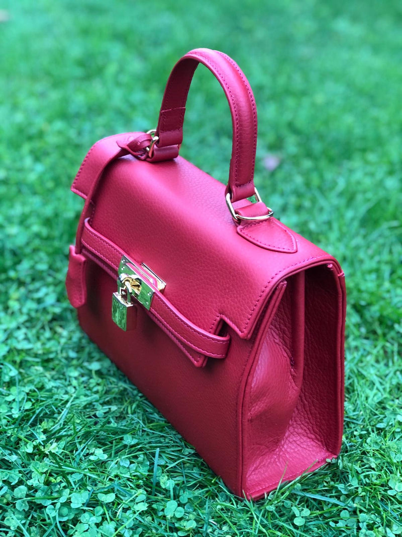 Bolso  Luna Medium Piel Rojo