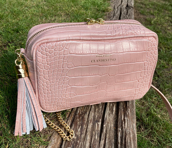 Bolso Wanda Piel Coco Pink