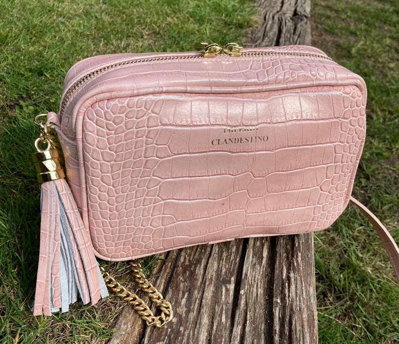 Bolso Wanda Piel Coco Pink