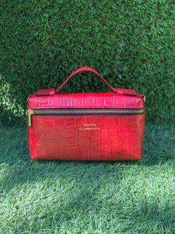 Bolso Daniela Small Piel Coco Rojo