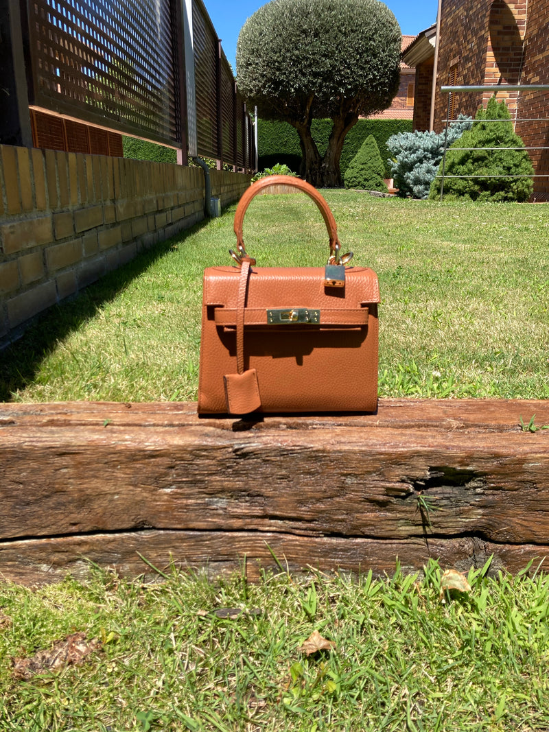 Bolso Luna Mini Piel Camel