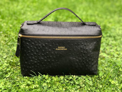 Bolso Daniela Piel Ostrich Negro