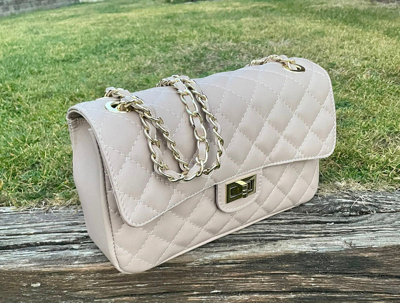 Bolso Michelle Medium Piel Beige