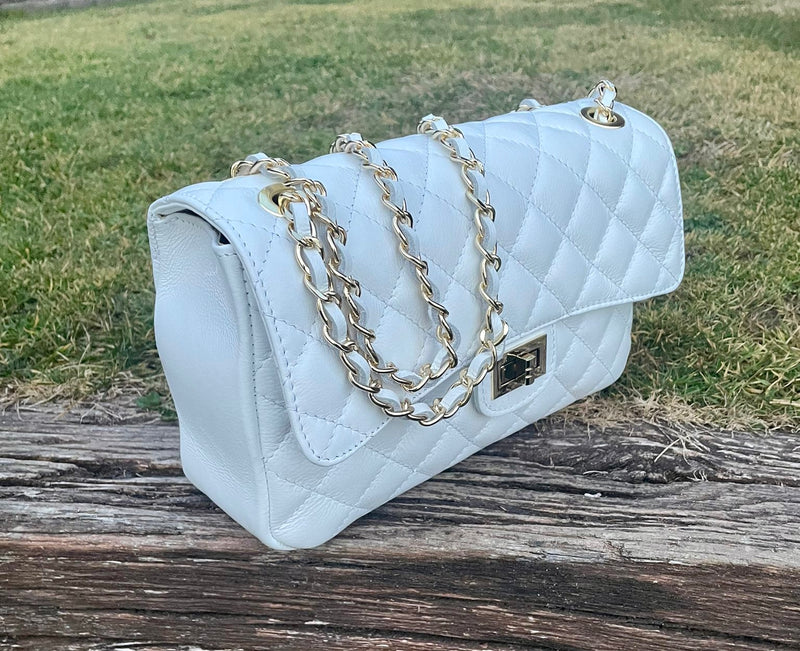 Bolso Michelle Médium Piel Blanco