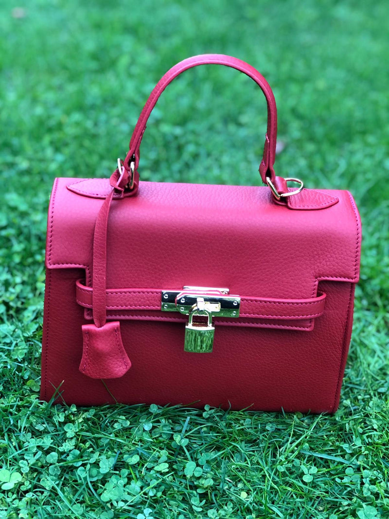 Bolso  Luna Medium Piel Rojo