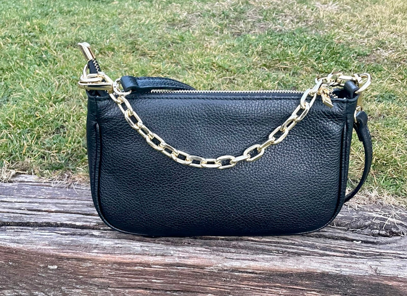 Bolso Marni Cadena Piel Negro